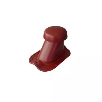 Вентиляционный выход D 110/200 на металлочерепицу красный