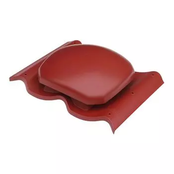 Вентиляционный выход на металлочерепицу D 160 красный