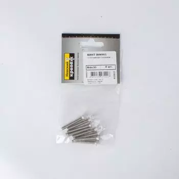 Винт DIN965 с потайной головкой М4х30 нерж. сталь (8 шт) - пакет