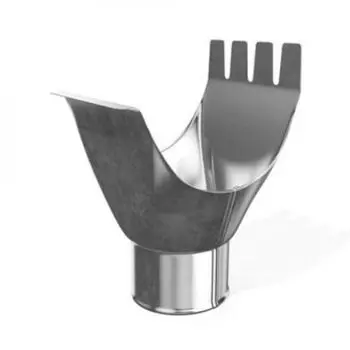 Воронка выпускная оцинкованный OSNO, 125х90 мм