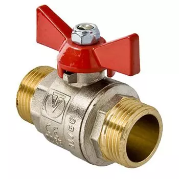 VT Кран шаровый НР 1/2" бабочка уп. 12 шт