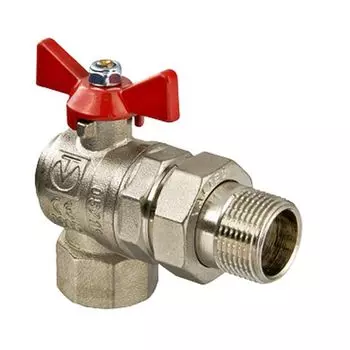 VT Кран шаровый со сгоном НР-ВР 3/4" угловой уп. 8 шт