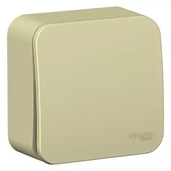 Выключатель 1-клавишный накладной бежевый Schneider Blanca