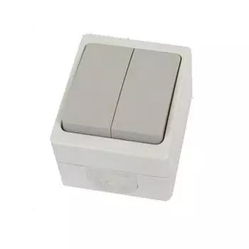 Выключатель 2-кл. открытой установки IP54 10А