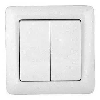 Выключатель 2-кл. СП Хит 6А бел. SchE ВС56-234-Б VS56-234-B (ВС56-234-б)