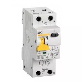Выключатель автоматический дифференциальный 1п+N 50А 100мА АВДТ-32 C
