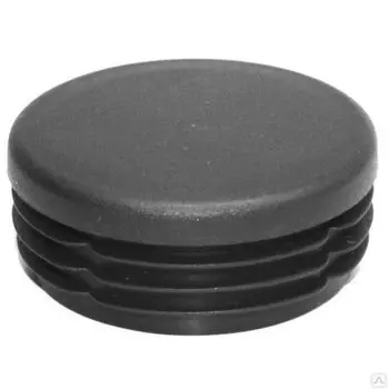 Заглушка для трубы круглая D60 черная