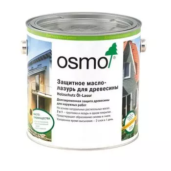 Защитное масло-лазурь OSMO Holzschutz Ol-Lasur 702 лиственница 2,5 л