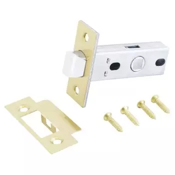 Защёлка Аллюр Арт мат золото торцевая планка 25мм без ручек L45-8