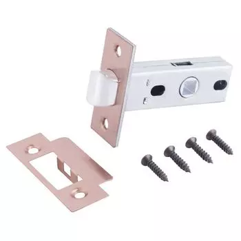 Защёлка Аллюр Арт ст медь торцевая планка 25мм без ручек L45-8