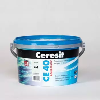 Затирка Ceresit CE 40 aquastatic мята, 2 кг