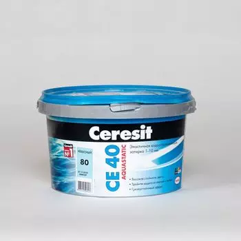 Затирка Ceresit CE 40 aquastatic небесная, 2 кг