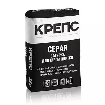 Затирка Крепс серая, 20 кг