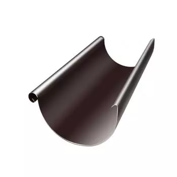 Желоб водосточный полукруглый Ø125х3000 (RAL 8017) шоколад