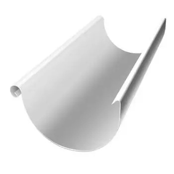 Желоб водосточный полукруглый Ø125х3000 (RAL 9003) белый