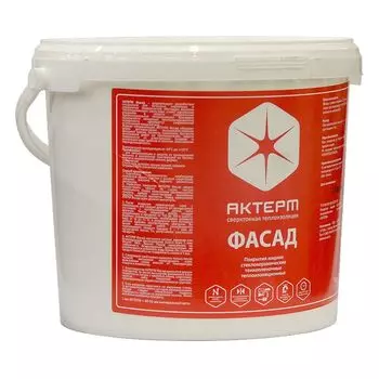 Жидкий керамический теплоизоляционный материал Актерм Фасад 10 л