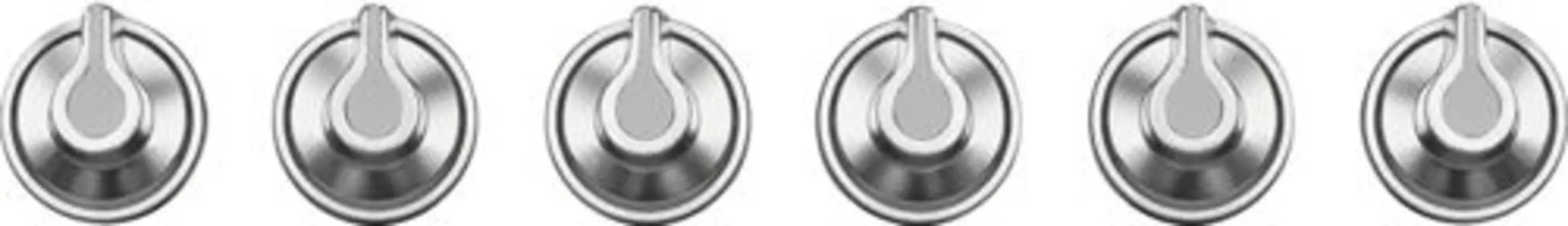 Набор ручек для варочных панелей Smeg 6MP1BF