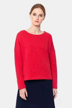 Красный трикотажный джемпер