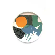 Тарелка из керамики с оригинальным рисунком «апельсин»