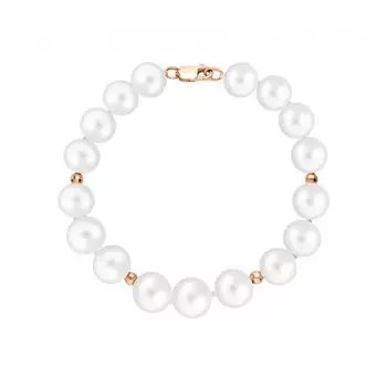 Браслет из жемчуга и розового золота