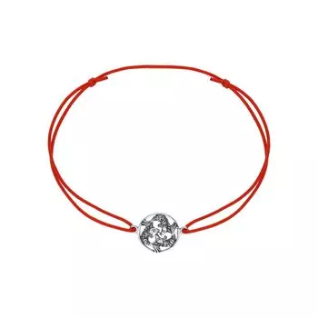 Браслет с серебряной вставкой