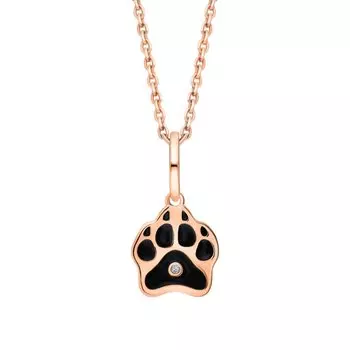 Детская золотая подвеска с бриллиантом