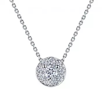 Платиновая подвеска с бриллиантами природными