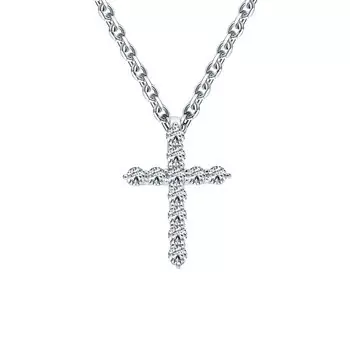 Платиновая подвеска с бриллиантами природными