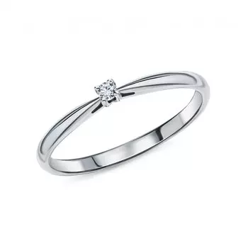 Платиновое кольцо с бриллиантами природными