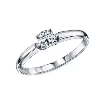 Платиновое кольцо с бриллиантами природными