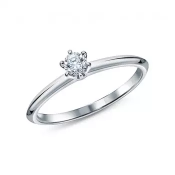 Платиновое кольцо с бриллиантами природными