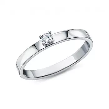 Платиновое кольцо с бриллиантами природными