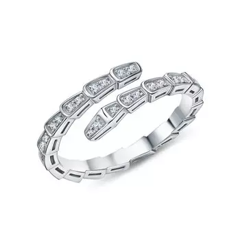 Платиновое кольцо с бриллиантами природными