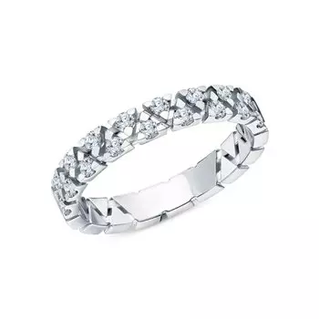 Платиновое кольцо с бриллиантами природными