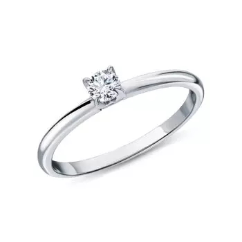 Платиновое кольцо с бриллиантами природными