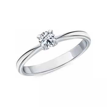 Платиновое кольцо с бриллиантами природными