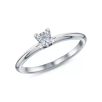 Платиновое кольцо с бриллиантами природными