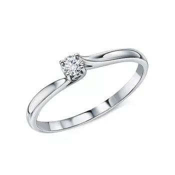 Платиновое кольцо с бриллиантами природными