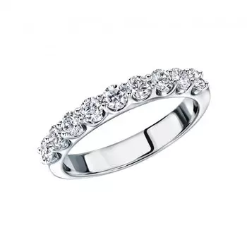 Платиновое кольцо с бриллиантами природными