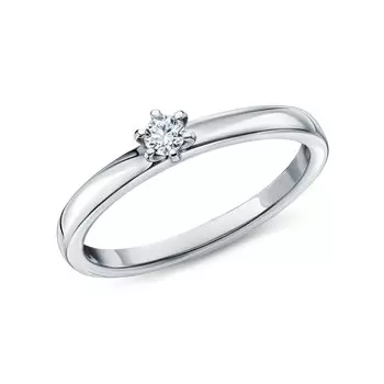 Платиновое кольцо с бриллиантами природными