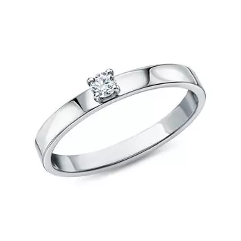 Платиновое кольцо с бриллиантами природными