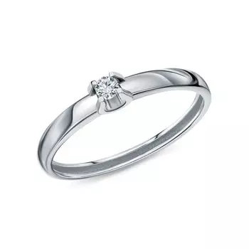 Платиновое кольцо с бриллиантами природными