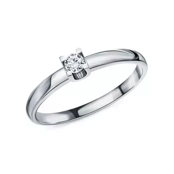 Платиновое кольцо с бриллиантами природными