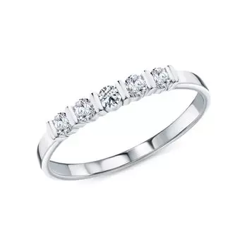 Платиновое кольцо с бриллиантами природными