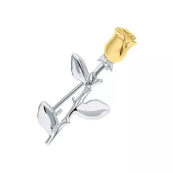 Серебряная брошь