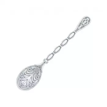 Серебряная ложка-загребушка в кошелек