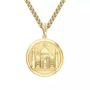 Серебряная мусульманская подвеска "Мечеть"