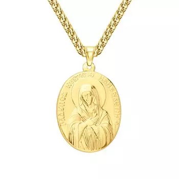 Серебряная подвеска "Богородица"