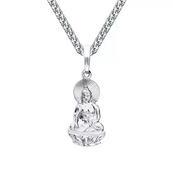 Серебряная подвеска "Будда"