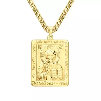 Серебряная подвеска "Господь Вседержитель"